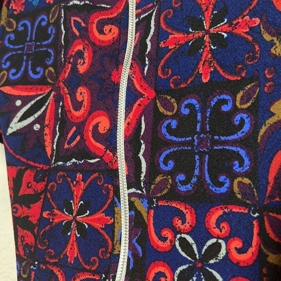 Lularoe Bright Colored Dress With Volume At The Waist Size XS - Picture 8 of 12